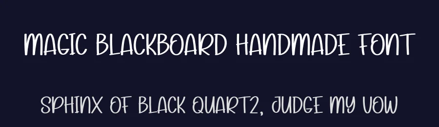 Magic Blackboard Handmade Font by andikastudio — Display Font — thumbnail 2
