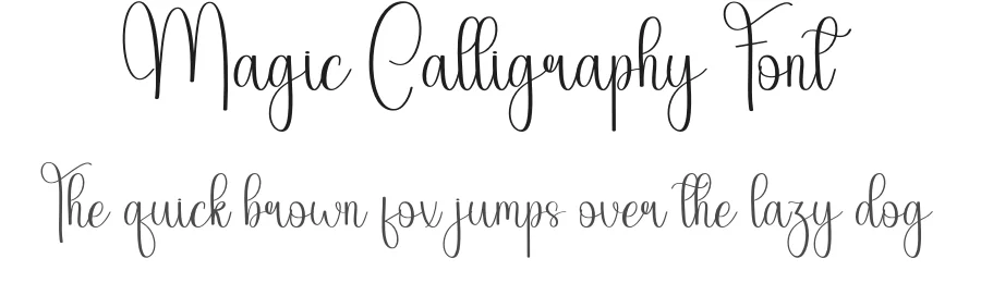 Magic Calligraphy Font by andikastudio — Script Handwritten Font