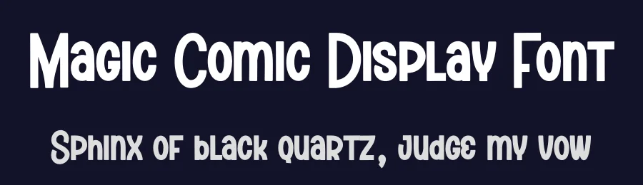 Magic Comic Display Font by creativeletter — Display Font — thumbnail 2