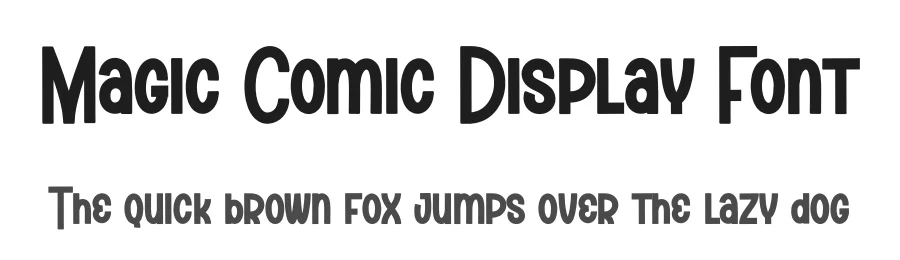 Magic Comic Display Font by creativeletter — Display Font