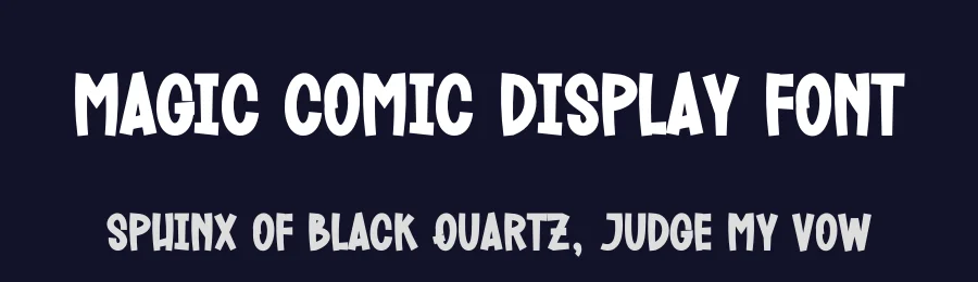 Magic Comic Display Font by creativeletter — Display Font — thumbnail 2
