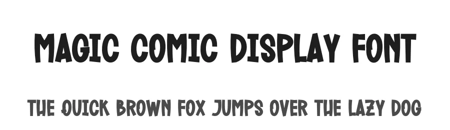 Magic Comic Display Font by creativeletter — Display Font