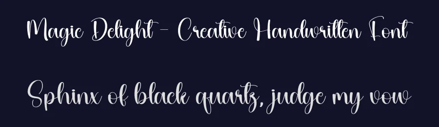 Magic Delight – Creative Handwritten Font by andikastudio — Script Handwritten Font — thumbnail 2