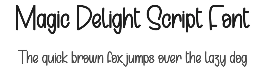 Magic Delight Script Font by andikastudio — Display Font