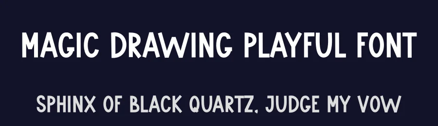 Magic Drawing Playful Font by freshtypeink — Display Font — thumbnail 2