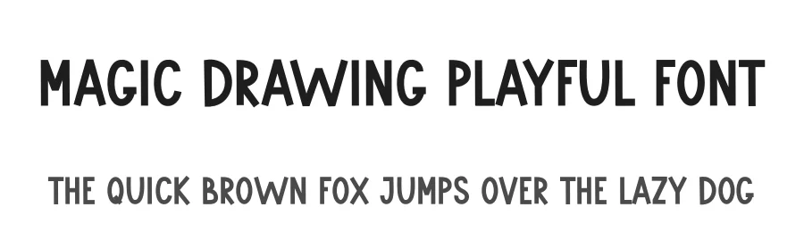 Magic Drawing Playful Font by freshtypeink — Display Font