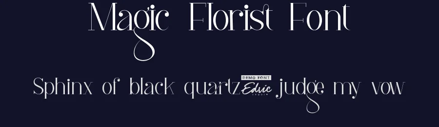 Magic Florist Font by edricstudio — Serif Font — thumbnail 2