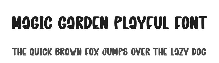 Magic Garden Playful Font by andikastudio — Display Font