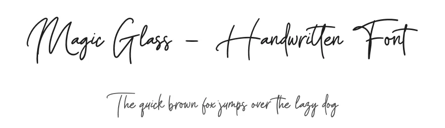 Magic Glass – Handwritten Font by ReyreyBlue — Script Handwritten Font