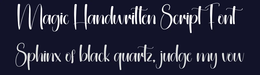 Magic Handwritten Script Font by creativeletter — Script Handwritten Font — thumbnail 2