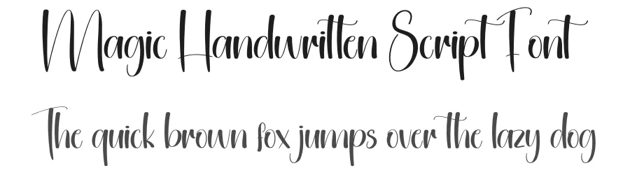 Magic Handwritten Script Font by creativeletter — Script Handwritten Font