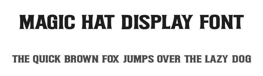 Magic Hat Display Font by Joe Dawson — Display Font