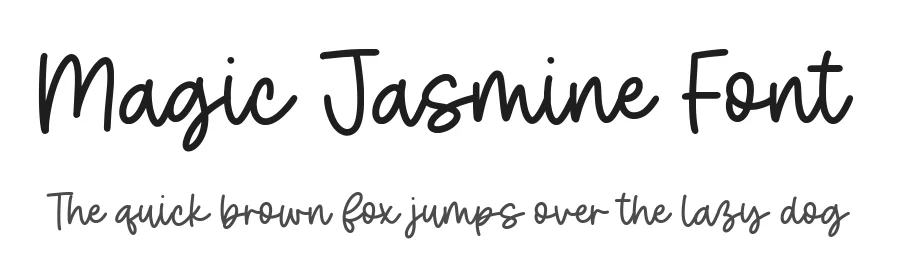 Magic Jasmine Font by Timur type — Script Handwritten Font