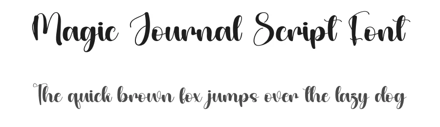 Magic Journal Script Font by andikastudio — Script Handwritten Font