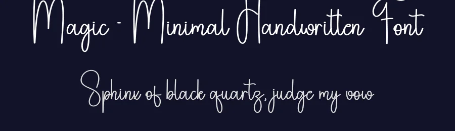 Magic – Minimal Handwritten Font by andikastudio — Script Handwritten Font — thumbnail 2
