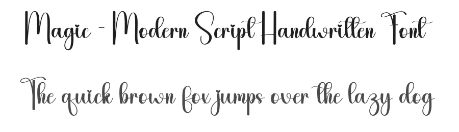 Magic – Modern Script Handwritten Font by andikastudio — Script Handwritten Font