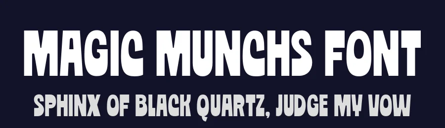 Magic Munchs Font by The Native Saint Club — Display Font — thumbnail 2