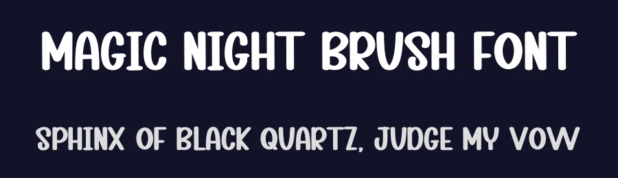 Magic Night Brush Font by inermediaSTUDIO — Display Font — thumbnail 2