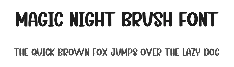Magic Night Brush Font by inermediaSTUDIO — Display Font