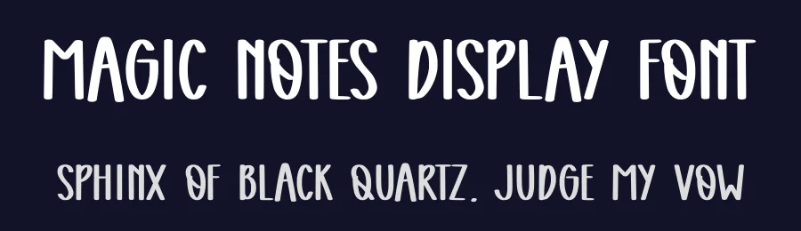 Magic Notes Display Font by Craftedtype — Decorative Font — thumbnail 2