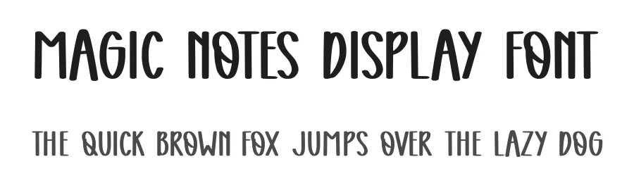 Magic Notes Display Font by Craftedtype — Decorative Font