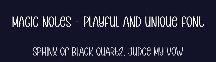 Magic Notes – Playful And Unique Font by andikastudio — Display Font — thumbnail 2