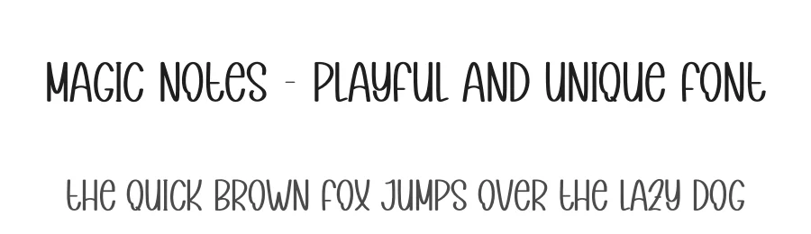 Magic Notes – Playful And Unique Font by andikastudio — Display Font