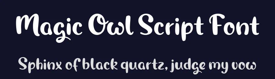 Magic Owl Script Font by shapedfonts — Script Handwritten Font — thumbnail 2