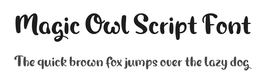 Magic Owl Script Font by shapedfonts — Script Handwritten Font