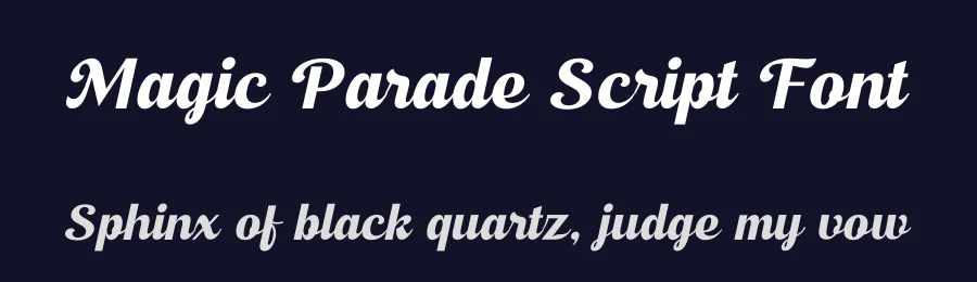 Magic Parade Script Font by timelesstype.co — Display Font — thumbnail 2