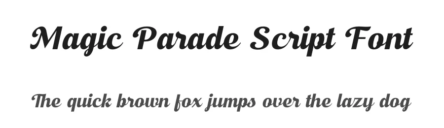 Magic Parade Script Font by timelesstype.co — Display Font