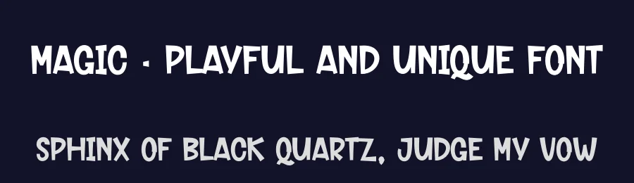 Magic – Playful And Unique Font by creativeletter — Display Font — thumbnail 2