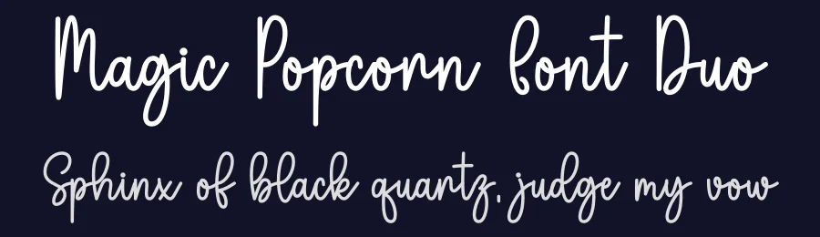Magic Popcorn Font Duo by DN Creative — Script Handwritten Font — thumbnail 2