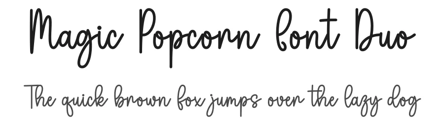 Magic Popcorn Font Duo by DN Creative — Script Handwritten Font