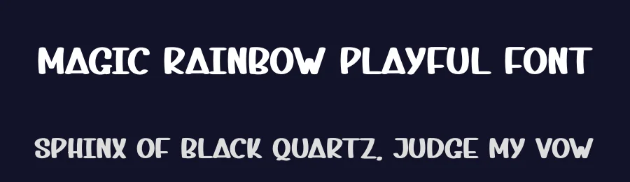 Magic Rainbow Playful Font by andikastudio — Display Font — thumbnail 2