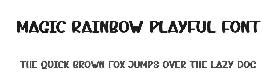 Magic Rainbow Playful Font by andikastudio — Display Font