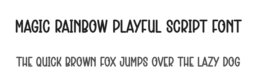 Magic Rainbow Playful Script Font by creativeletter — Script Handwritten Font