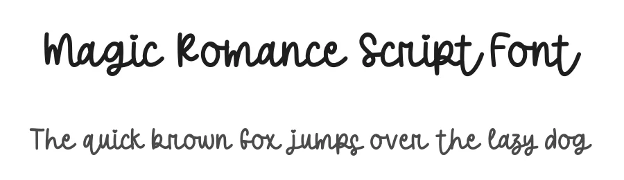 Magic Romance Script Font by MasyafiStudio — Script Handwritten Font