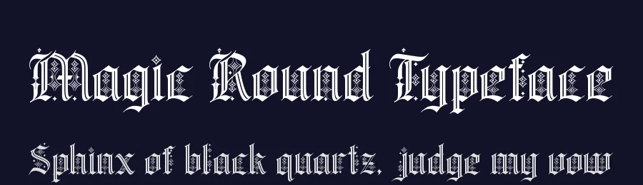 Magic Round Typeface by alit design — Decorative Font — thumbnail 2