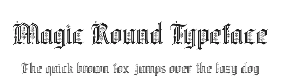 Magic Round Typeface by alit design — Decorative Font