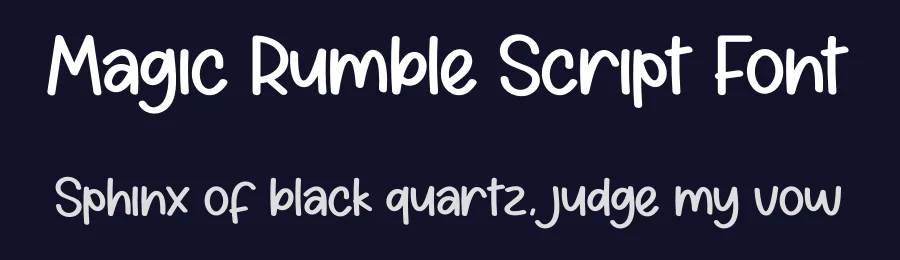 Magic Rumble Script Font by creativeletter — Display Font — thumbnail 2