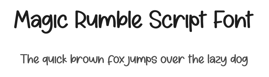 Magic Rumble Script Font by creativeletter — Display Font