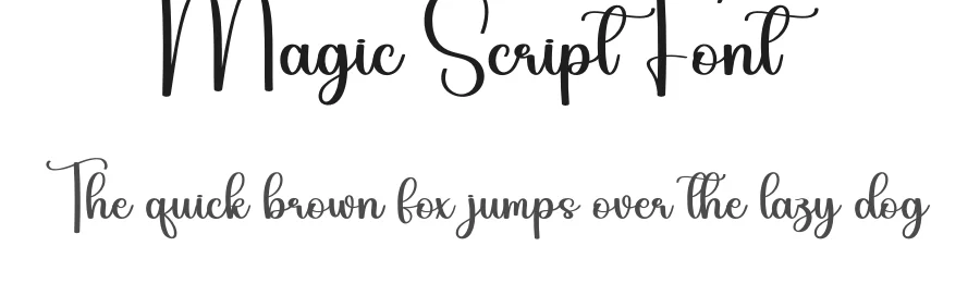 Magic Script Font by andikastudio — Script Handwritten Font