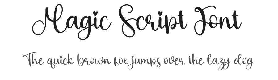 Magic Script Font by creativeletter — Script Handwritten Font