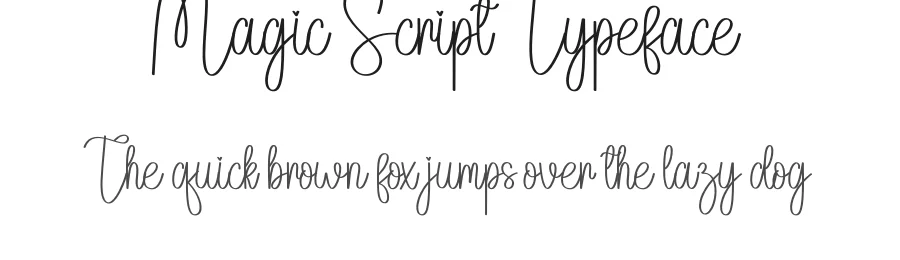 Magic Script Typeface by creativeletter — Script Handwritten Font