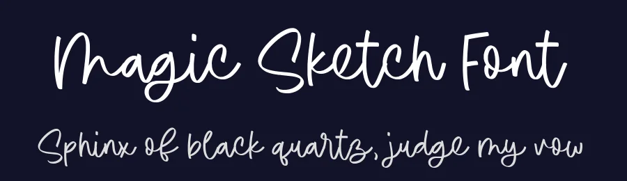 Magic Sketch Font by Timur type — Script Handwritten Font — thumbnail 2