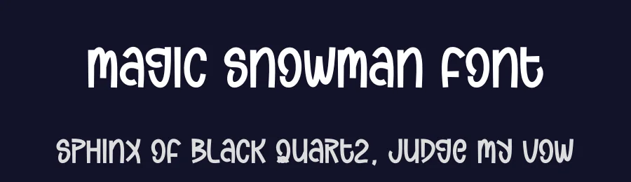 Magic Snowman Font by andikastudio — Display Font — thumbnail 2