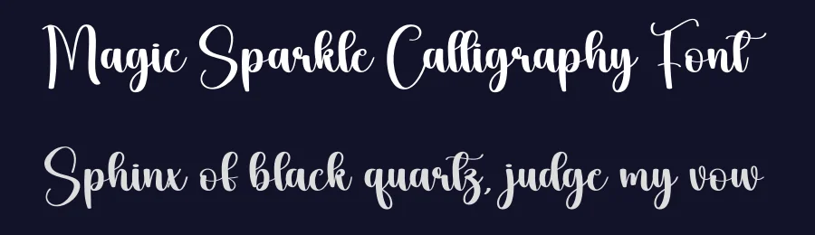 Magic Sparkle Calligraphy Font by creativeletter — Script Handwritten Font — thumbnail 2