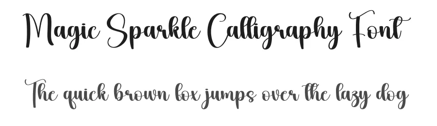 Magic Sparkle Calligraphy Font by creativeletter — Script Handwritten Font