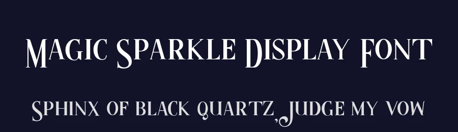 Magic Sparkle Display Font by HansCo — Display Font — thumbnail 2